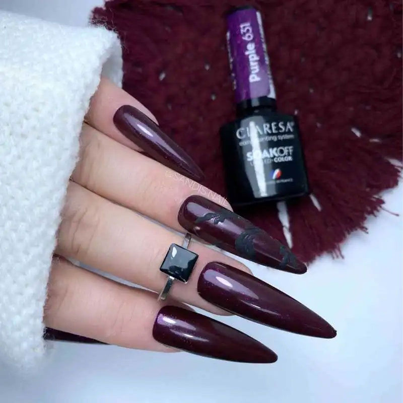 Load image into Gallery viewer, Claresa uv led gellak 5ml purple 631 full berries
