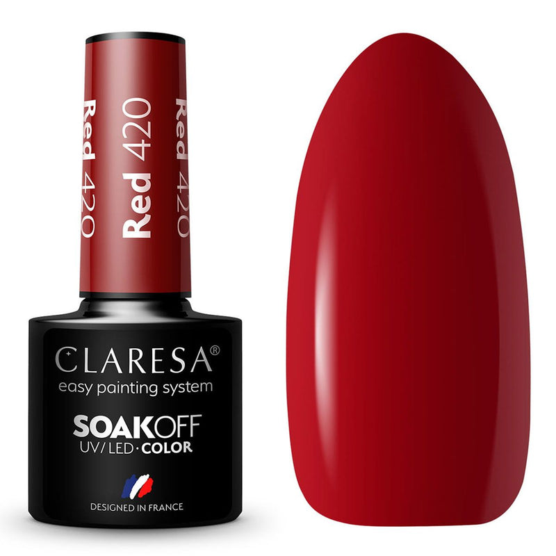 Load image into Gallery viewer, Claresa uv led gellak 5ml red 420 full berries
