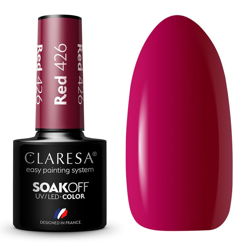 Load image into Gallery viewer, Claresa uv led gellak 5ml red 426 full berries
