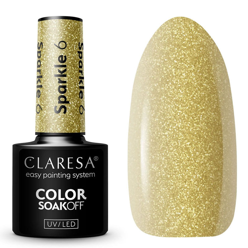 Afbeelding laden in galerijviewer, Claresa uv led gellak 5ml sparkle 6
