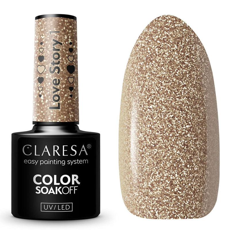 Afbeelding laden in galerijviewer, Claresa uv led gellak 5ml love story 1
