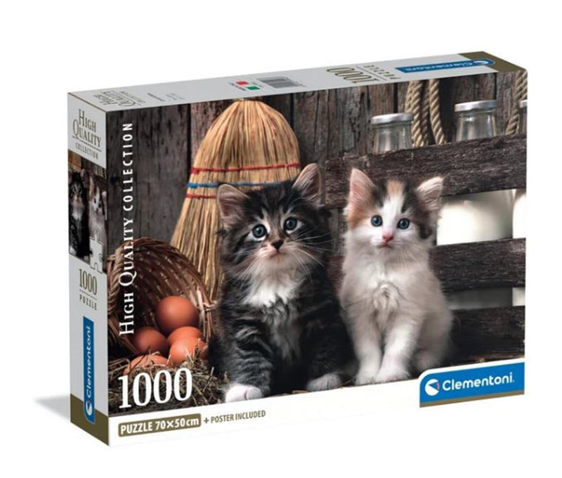 ギャラリービューアに画像をロードする, Clementoni puzzel 1000 stukjes lovely kittens

