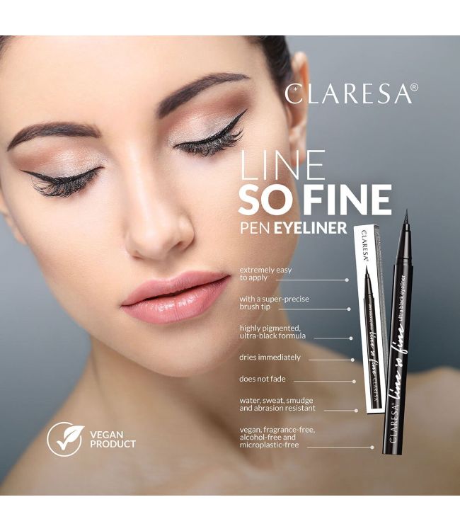 Load image into Gallery viewer, Claresa line so fine eyeliner pen zwart

