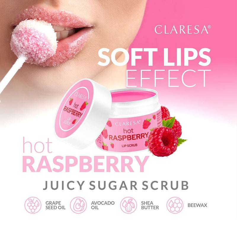 Load image into Gallery viewer, Claresa lip scrub hot raspberry 15gr.
