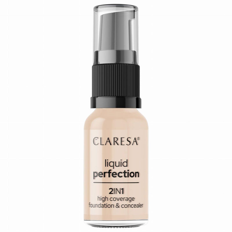 Load image into Gallery viewer, Claresa liquid perfection 2-in-1 concealer en foundation 102 warm medium 18gr.
