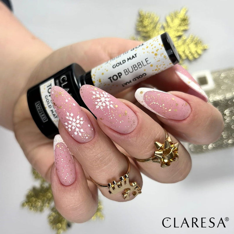 Load image into Gallery viewer, Claresa top coat bubble gold mat no wipe 5ml
