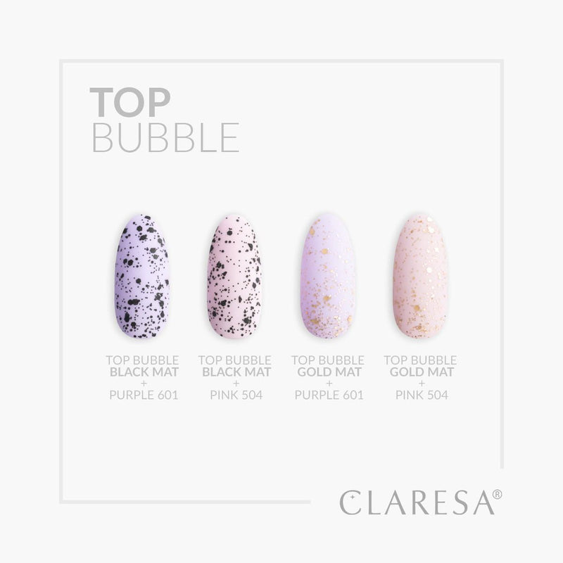 Load image into Gallery viewer, Claresa top coat bubble black mat no wipe 5ml
