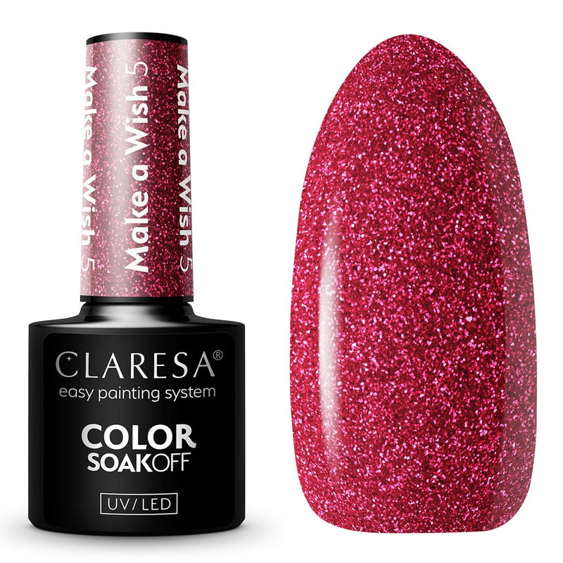 Afbeelding laden in galerijviewer, Claresa uv led gellak 5ml make a wish 5
