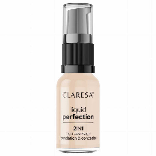 Claresa liquid perfection 2-in-1 concealer en foundation 101.5 vanilla 18gr.