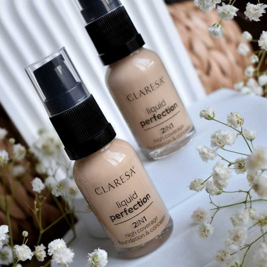 Claresa liquid perfection 2-in-1 concealer en foundation 101.5 vanilla 18gr.