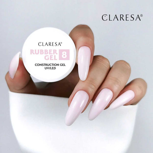 Claresa rubber gel 8 ballerina pink 12gr.