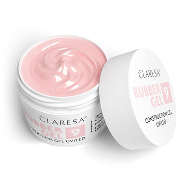 Claresa rubber gel 9 sparkle pink 12gr.