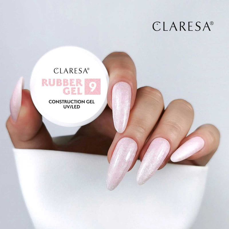 Chargez l'image dans la visionneuse de la galerie, Claresa rubber gel 9 sparkle pink 90gr.
