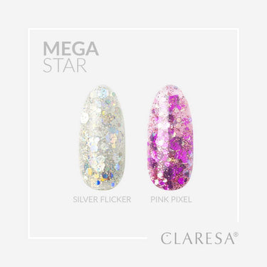 Claresa megastar pink pixel uv led art gel 10gr.