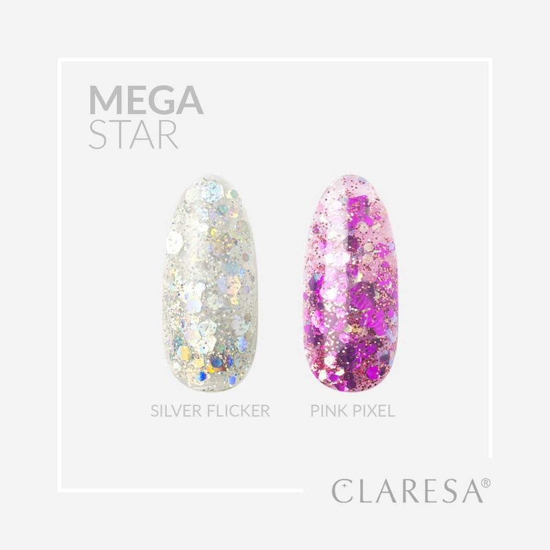 Load image into Gallery viewer, Claresa megastar pink pixel uv led art gel 10gr.
