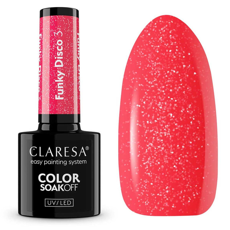 Load image into Gallery viewer, Claresa uv led gellak 5ml funky disco 3 coral twist
