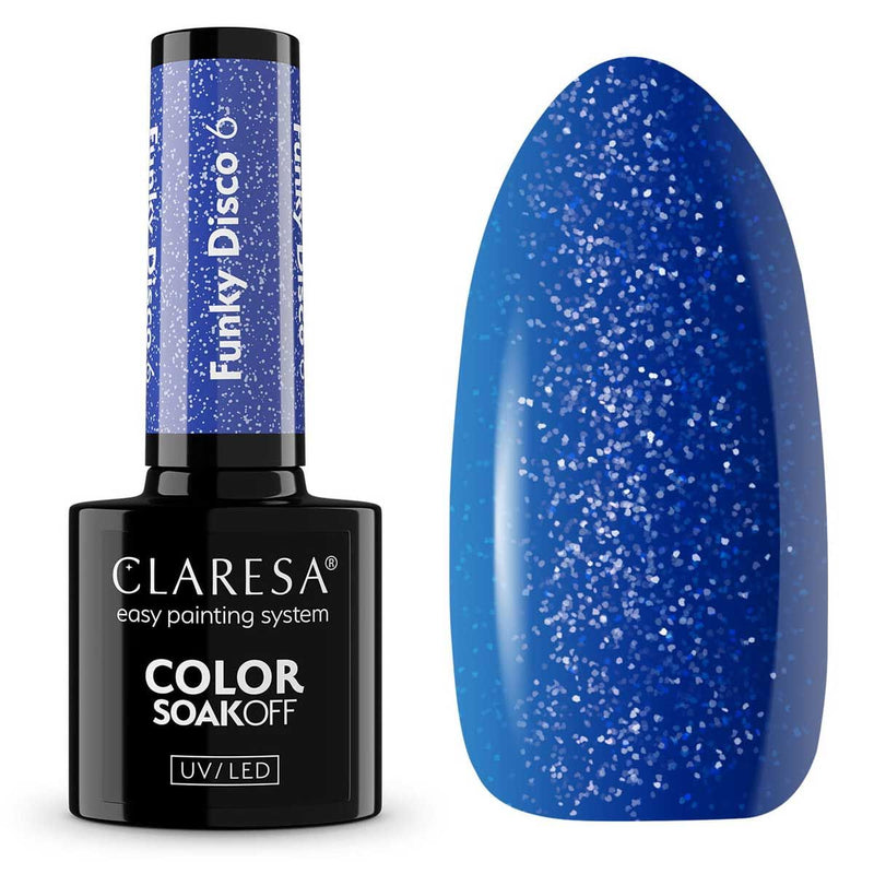 Load image into Gallery viewer, Claresa uv led gellak 5ml funky disco 6 blue beat
