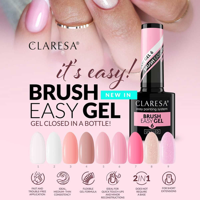 Afbeelding laden in galerijviewer, Claresa brush easy gel 8 5ml

