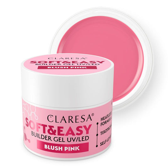 Claresa keratine soft easy builder gel blush pink 12gr.