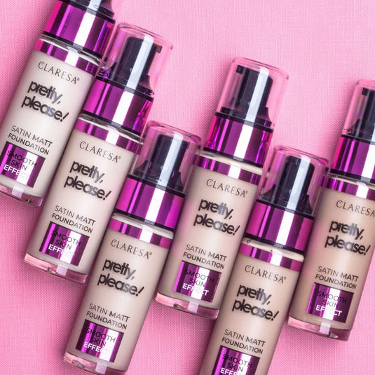 Claresa satin matt foundation pretty, please! 06 tan 34gr.