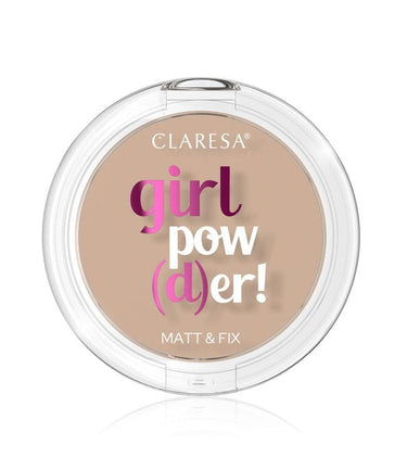 Claresa girl pow(d)er! matt fix pressed powder 03 sunkissed 12gr.