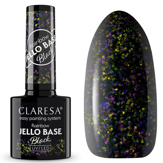 Claresa rainbow jello base coat black 5ml