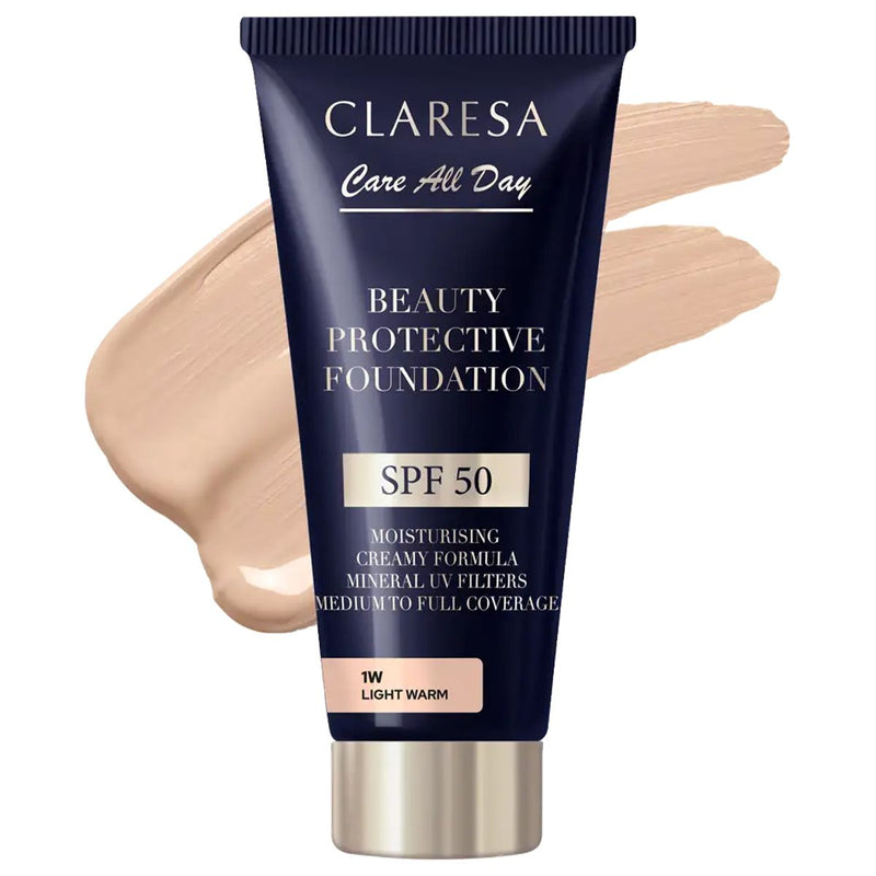 Afbeelding laden in galerijviewer, Claresa beauty protective foundation spf 50 1w light warm 30ml
