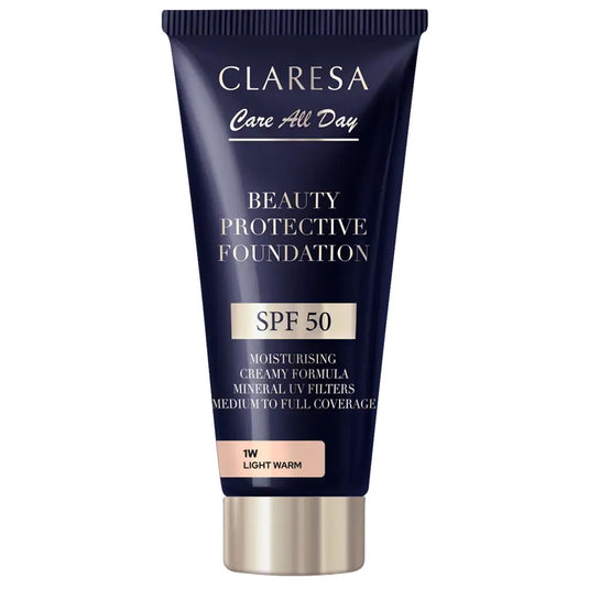 Claresa beauty protective foundation spf 50 1w light warm 30ml