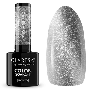 Claresa uv led gellak 5ml cat eye silver