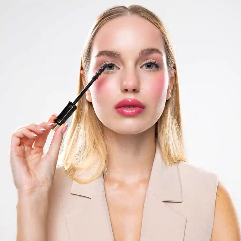 Afbeelding laden in galerijviewer, Claresa let's twist again 2-in-1 lenght volume mascara zwart
