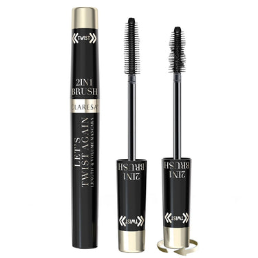 Claresa let's twist again 2-in-1 lenght volume mascara zwart