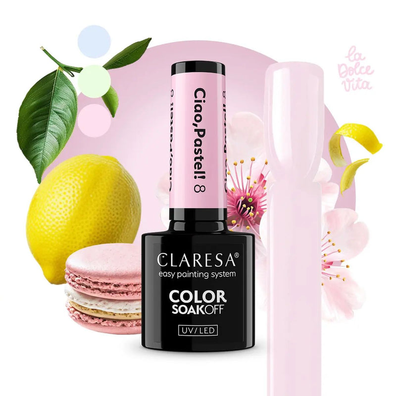 ギャラリービューアに画像をロードする, Claresa uv led gellak 5ml ciao pastel 8
