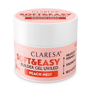 Claresa keratine soft easy builder gel peach melt 45gr.