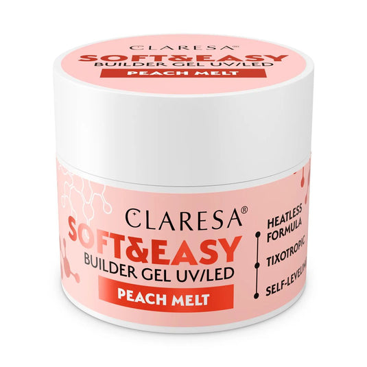 Claresa keratine soft easy builder gel peach melt 45gr.