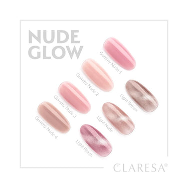 Claresa uv led gellak 5ml nude glow - gummy nude 1