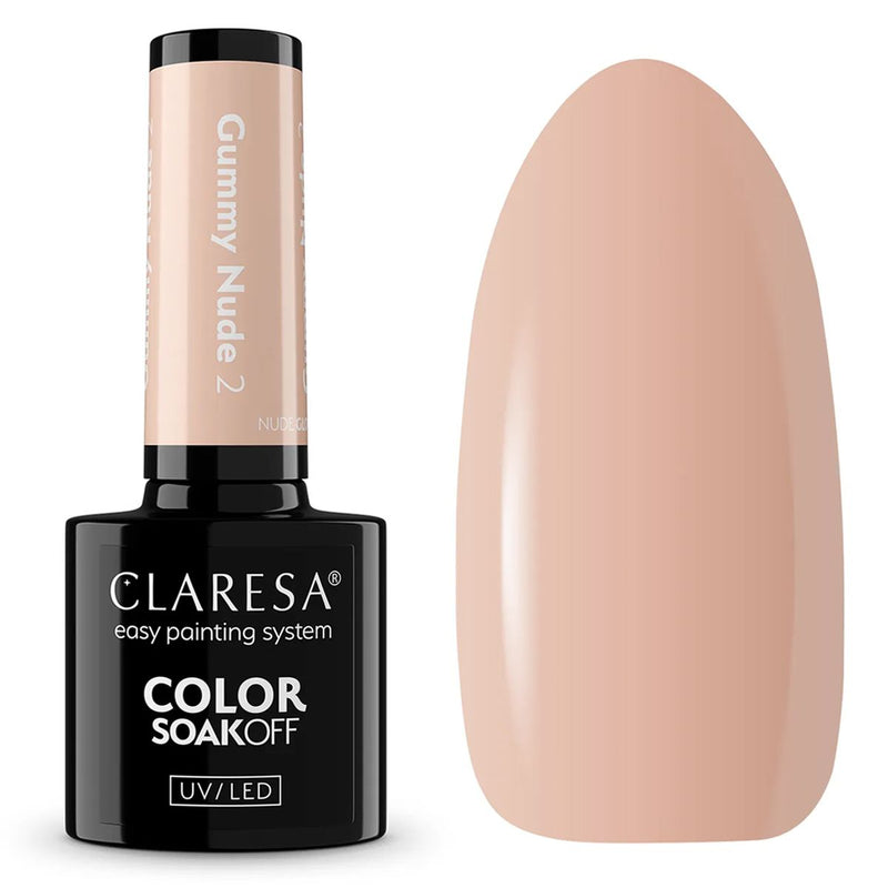 Afbeelding laden in galerijviewer, Claresa uv led gellak 5ml nude glow - gummy nude 2
