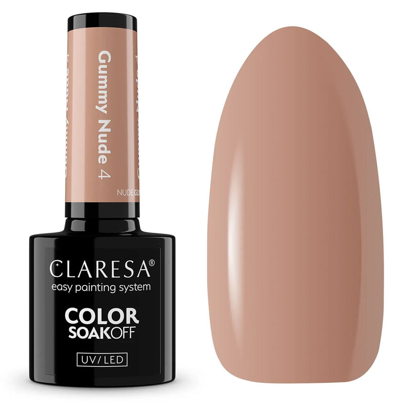 Afbeelding laden in galerijviewer, Claresa uv led gellak 5ml nude glow - gummy nude 4
