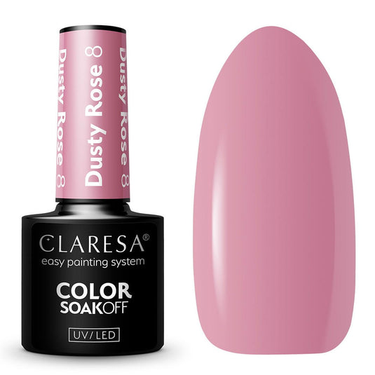 Claresa uv led gellak 5ml dusty rose 8