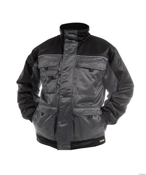 Dassy winterjas tignes grijs zwart m