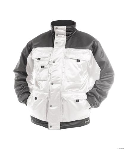 Dassy winterjas tignes wit grijs m