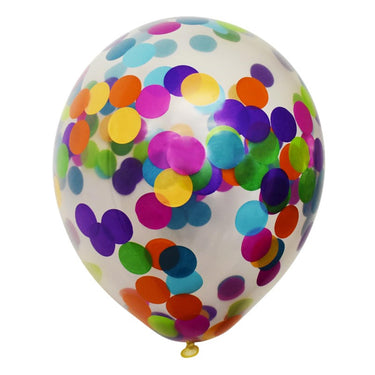Globos confetti ballonnen 30cm 6 stuks in zakje