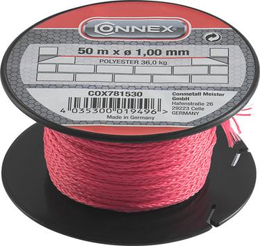 Connex metselkoord pes 1mm ro bobijn 50m - cox781530