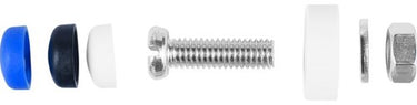 Connex nummerplaat set m6x20 vz k 4st - kyb4212002