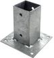 Connex paalhouder op plaat 91x91x150 vvz - hv4274