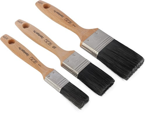 Afbeelding laden in galerijviewer, Copenhagen pro kwastenset - platte kwast - maat 1-1,5-2 - synthetisch haar - 3-delig - fsc houten steel - 23.900.04
