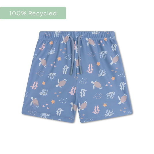 Coral bliss | meerkleurige uv zwemboxer jongens