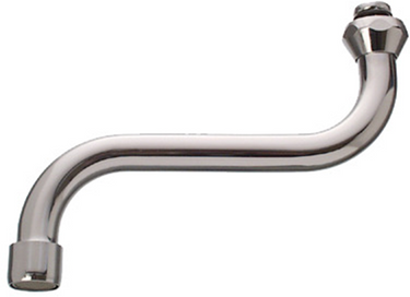 Cornat zwenkuitloop wandkraan s-vorm 200mm - tec351002