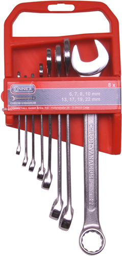 Connex producten steeksleutel ringsleutel set 8dlg 6 22mm