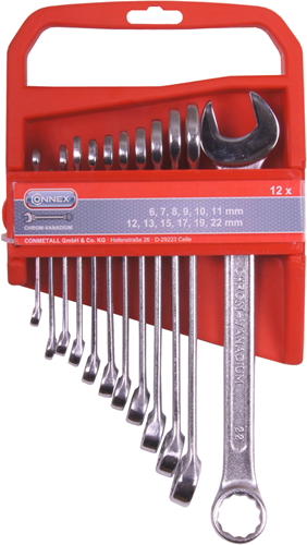 Load image into Gallery viewer, Connex set steek-ringsleutels 12dlg 6-22mm - cox539612

