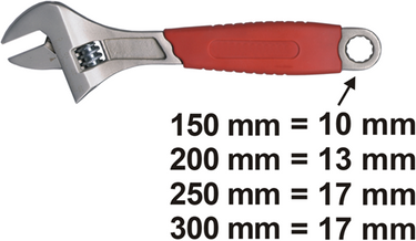 Connex engelse sleutel 250mm (10'') - cox550110